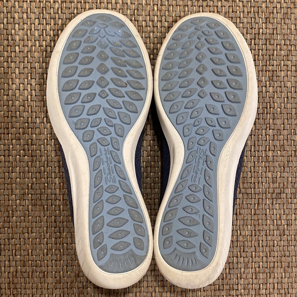 Skechers 7.5 Navy Memory Foam Slip On Sneakers - Picture 9 of 9